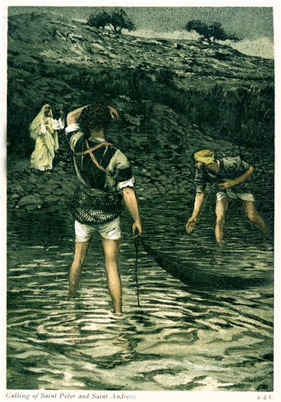 Calling of Saint Peter and Saint Andrew by James Jacques Joseph after Tissot